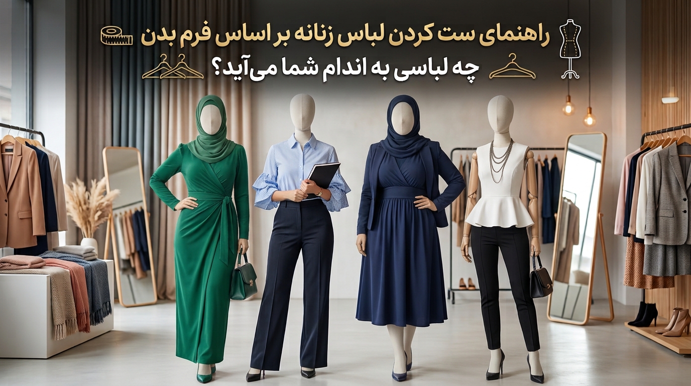 راهنمای ست کردن لباس زنانه بر اساس فرم بدن و انتخاب استایل مناسب